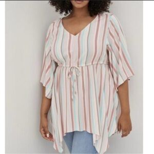Torrid Babydoll Tunic Top Dolman Sleeve Women's Size 2